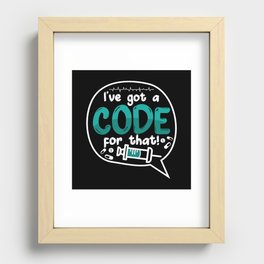 Medical Code I've Got A Code For That ICD Coding Recessed Framed Print