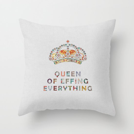 her daily motivation Throw Pillow