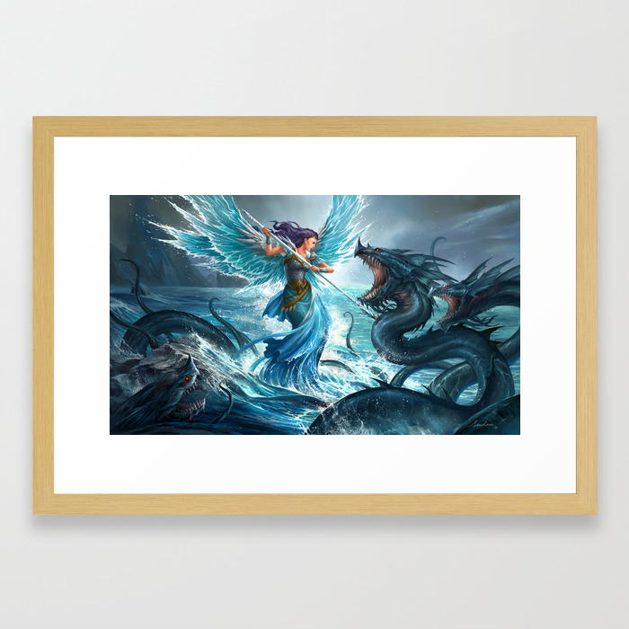 Blue Angel Framed Art Print By Sandara Society6