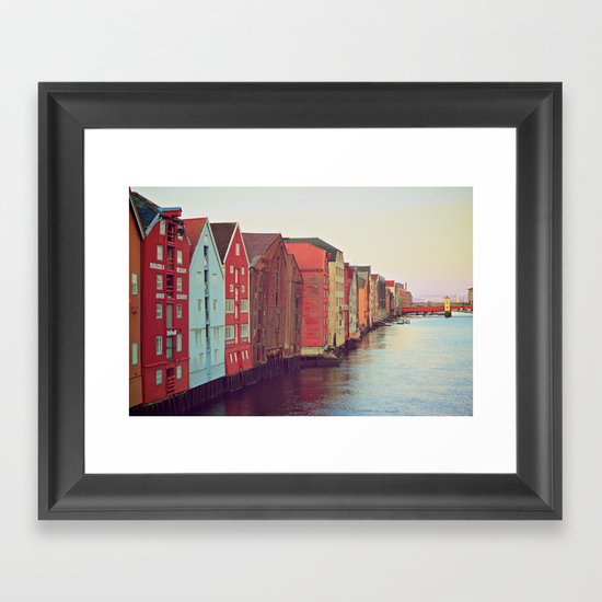Trondheim, Norway Framed Art Print