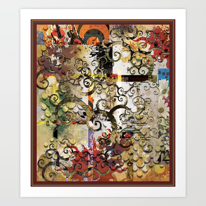 Abstract Tree Of Life Art Print By Aprilgann Society6