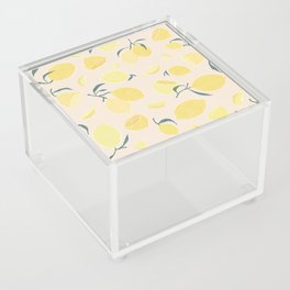 zesty yellow Lemon Acrylic Box
