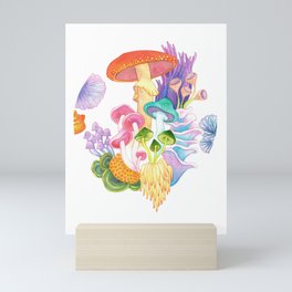 Magical mushrooms Mini Art Print