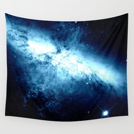 Classic Blue Nebula Galaxy Messier M82 Wall Tapestry