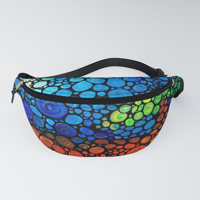One Fine Day - Colorful Landscape Painting by Sharon Cummings Fanny Pack
