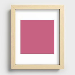 Cockscomb Red Recessed Framed Print
