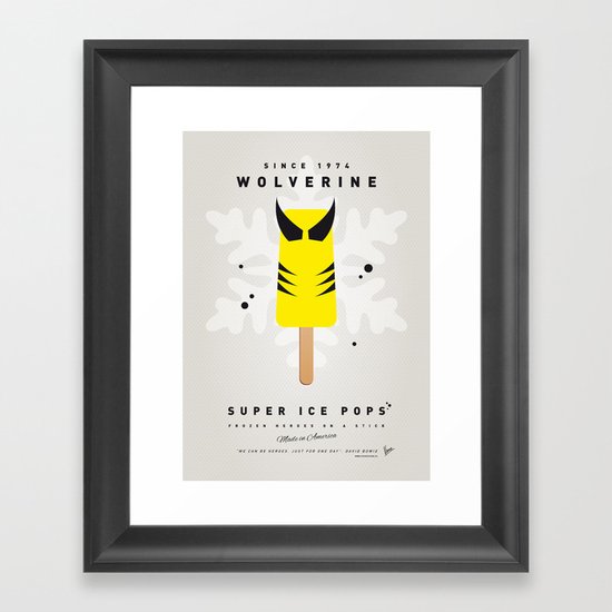 My SUPER ICE POP- No16 Framed Art Print