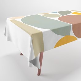 Sunny shapes of Summer nº3 - Mustard Tablecloth