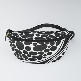 Organic 3 - Black and White Fanny Pack