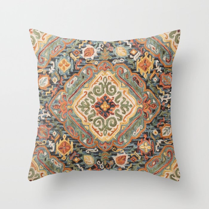 traditional Oriental Rud Artwork Throw Pillow