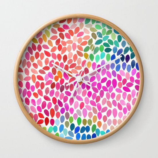 rain 5 sq Wall Clock