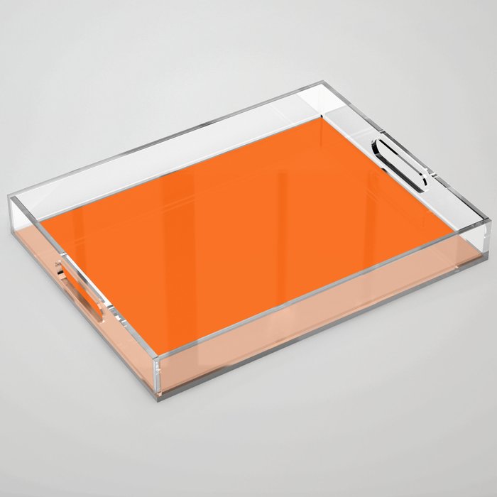 ORANGE TIGER COLOR Acrylic Tray