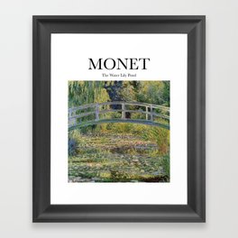 Monet - The Water Lily Pond Framed Art Print
