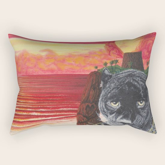 L'amour en éruption Rectangular Pillow