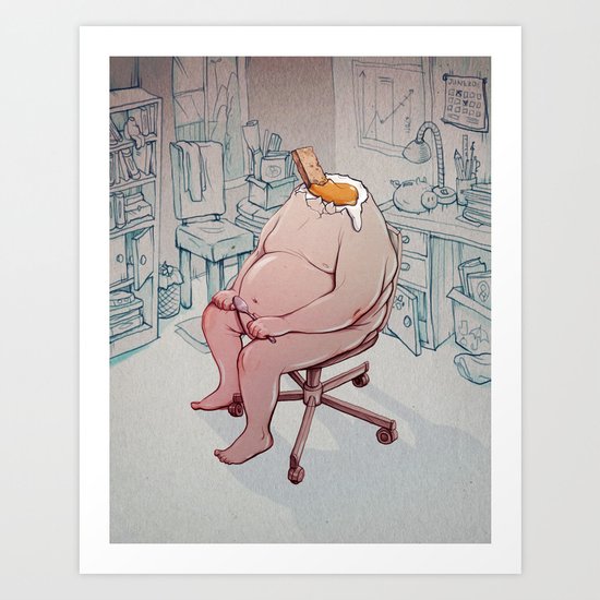 egg soldiers Art Print