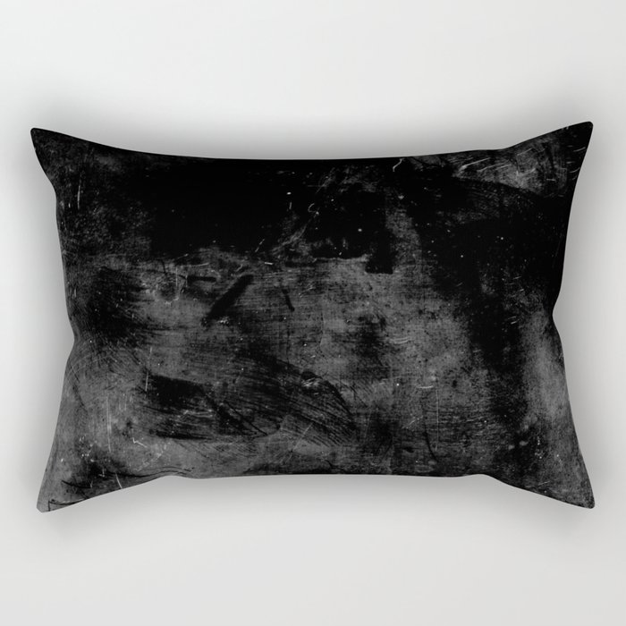 Black as coal Rectangular Pillow