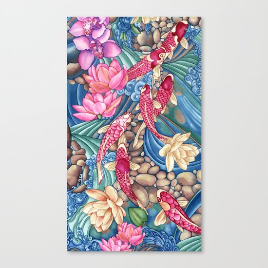 Koi Pond Canvas Print