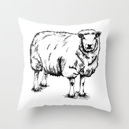 Sheep Sheep. Throw Pillow