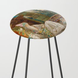The dreaming alchemist - Gustave Moreau Counter Stool