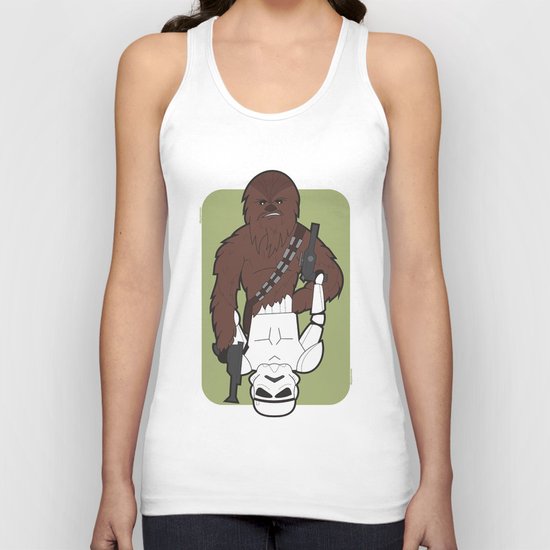 Chewbacca and Stormtrooper Unisex Tank Top