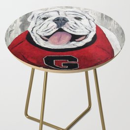 UGA Bulldog Side Table