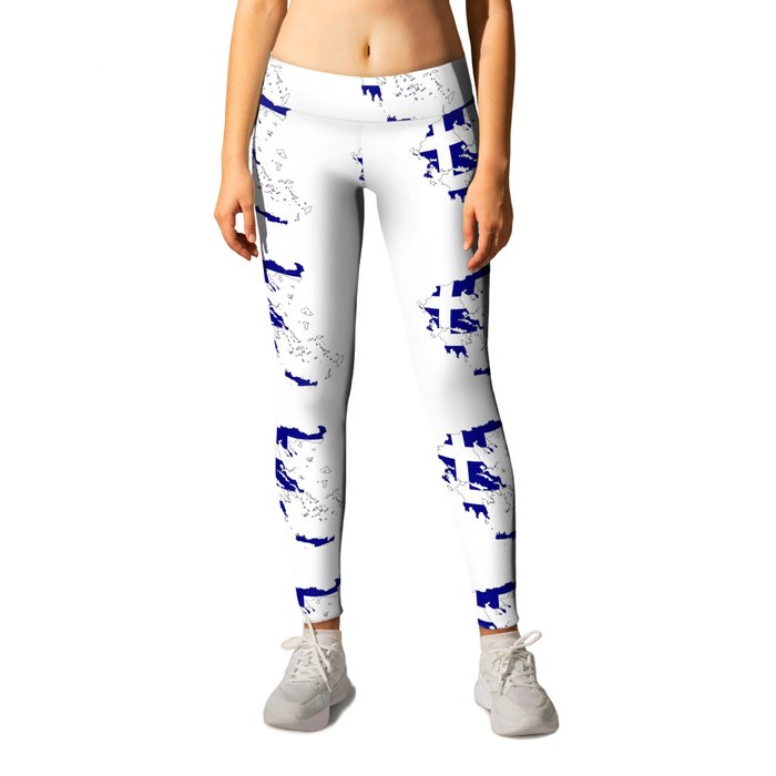 Flag of greece 2 -Greek, Ελλάδα,hellas,hellenic, athens,sparte,aristotle. Leggings