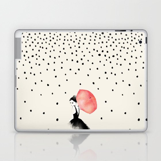Polka Rain Laptop & iPad Skin