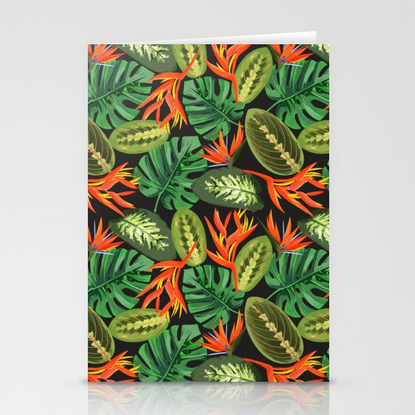 Wild Flora Leaves II Stationery Cards