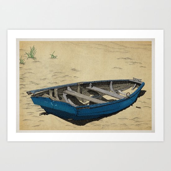 Beached Art Print