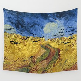 Wheatfield with Crows by Vincent van Gogh Wall Tapestry