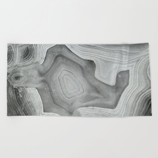 MINERAL MONOCHROME Beach Towel