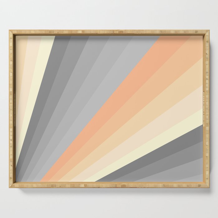 Sunrise - Colorful Abstract Art Serving Tray