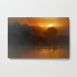 Lake sunrise Metal Print