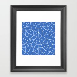 Mosaic Art Tile Blue Framed Art Print