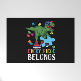 Every Piece Belongs Autism Awareness Welcome Mat