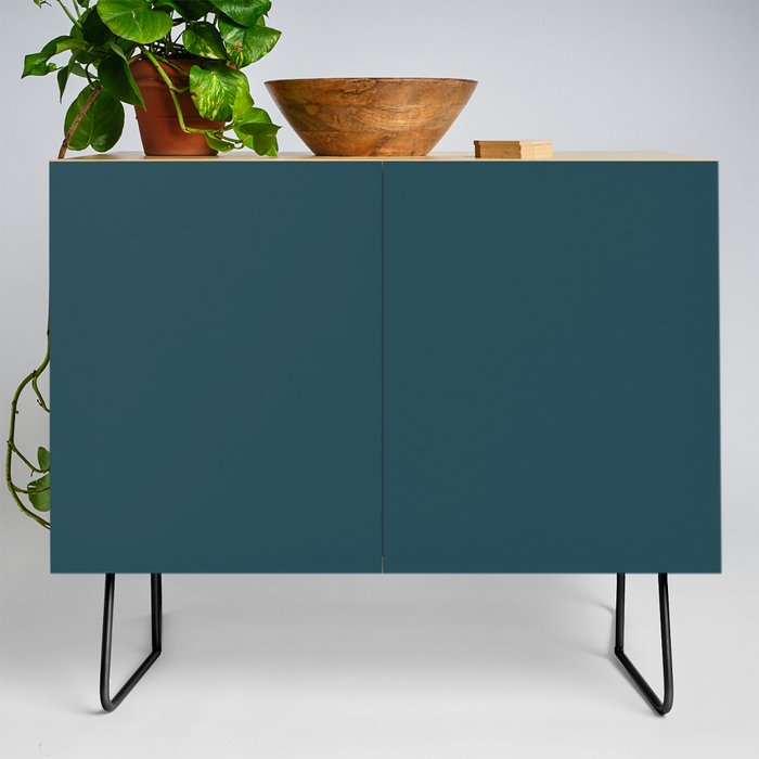Fanciful Dark Turquoise Blue Green Solid Color Pairs To Sherwin Williams Moscow Midnight SW 9142 Credenza