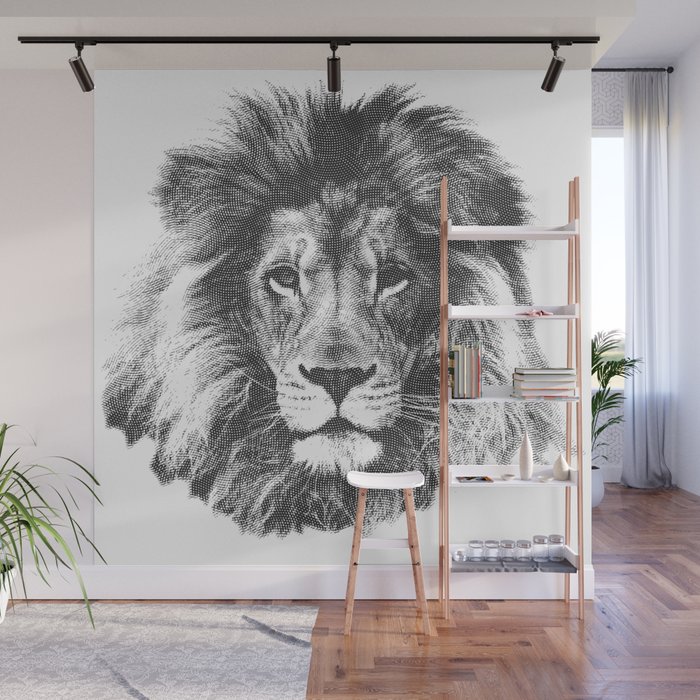 lion Wall Mural by rigouliskonstantinos | Society6