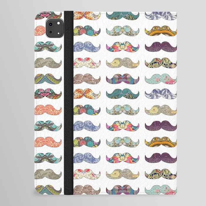 Mustache Mania iPad Folio Case