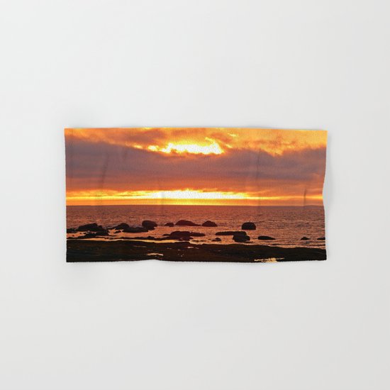 Stunning Orange Sunset Hand & Bath Towel