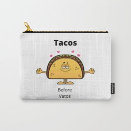 Tacos Before Vatos  Carry-All Pouch | Digital, Tacos, Vatos, Typography, Graphicdesign 