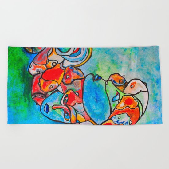 Water Souls Beach Towel
