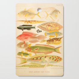 Fishes from “The Great Barrier Reef of Australia” by William Saville Kent, 1893 Cutting Board