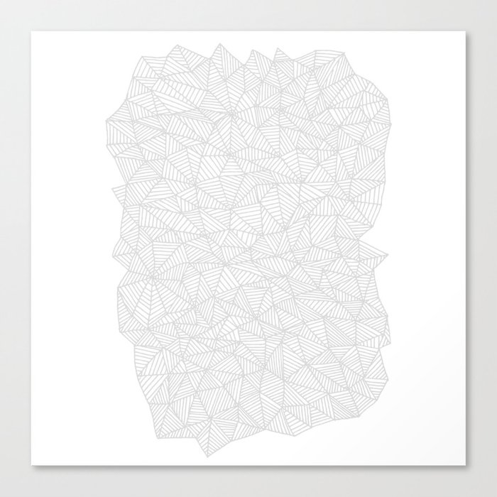 Grey Web Canvas Print