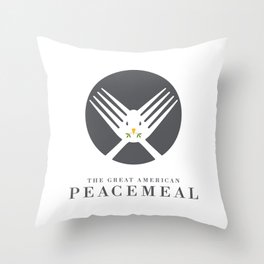Great American Peacemeal Throw Pillow
