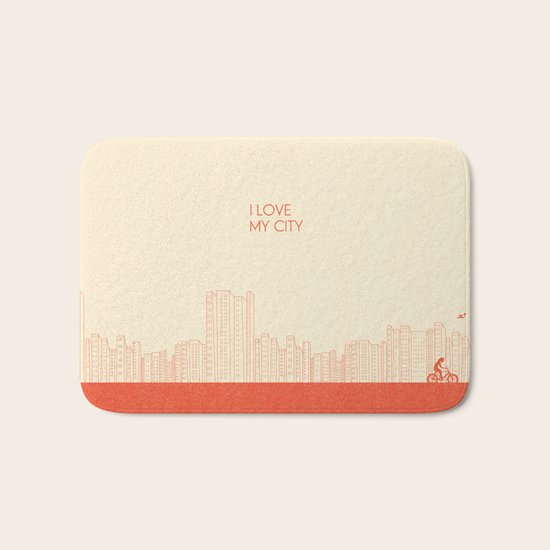 I love my City Bath Mat