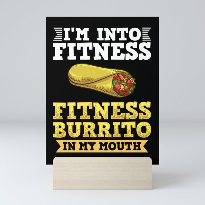 Burrito Tortilla Wrap Breakfast Bowl Vegan Mini Art Print