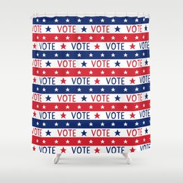 VOTE 2020 - voter pattern, voter mask, election,  Shower Curtain