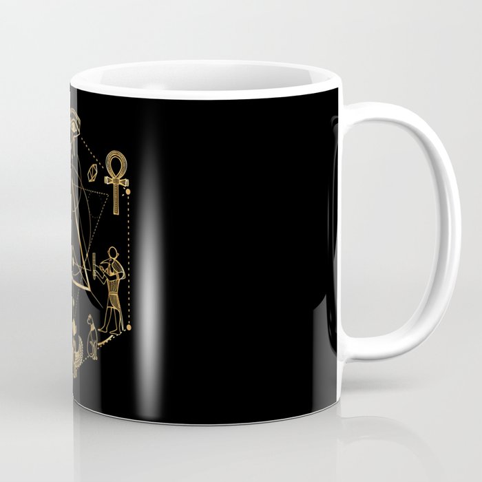 Horus Geometry Ancient Egypt Ankh Scarab Coffee Mug