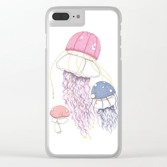 Jelly Shrooms Clear iPhone Case