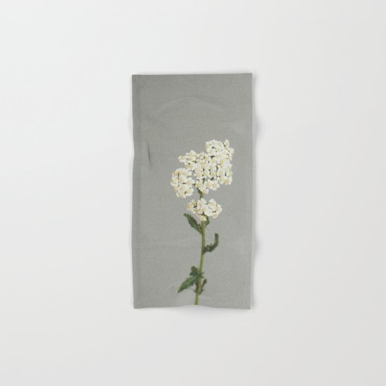 White Flowers Hand & Bath Towel